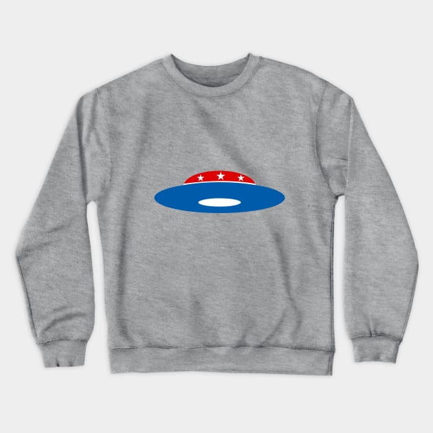 Flying Saucer, UFO Political Icon Crewneck Sweatshirt by TheShirtGypsy